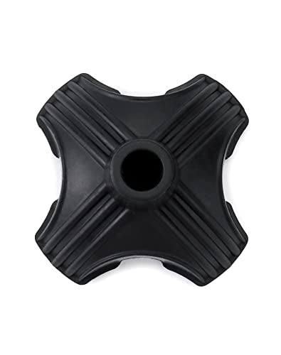 Universal Rubber Replacement Foot Pad for Walking Canes - Black