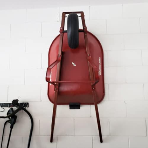 Ladder Hangers for Garage Wall,Garage Storage Hooks- Wall Mount Wheelbarrow Hanger, Patio Furniture, Chair & Ladder - Ladder Holder Wall Mount (4 Pack)