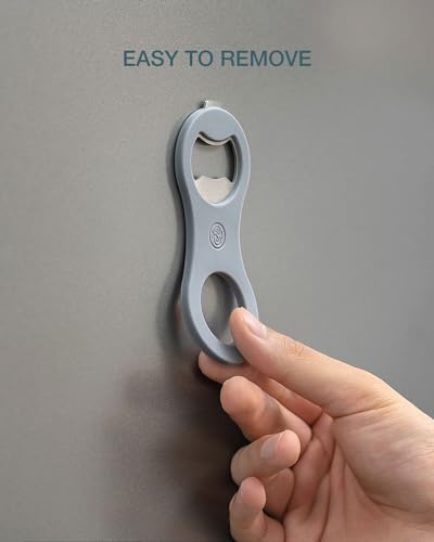 Magnetic Beer Bottle and Soda Can Opener with Cap Catcher for Refrigerator