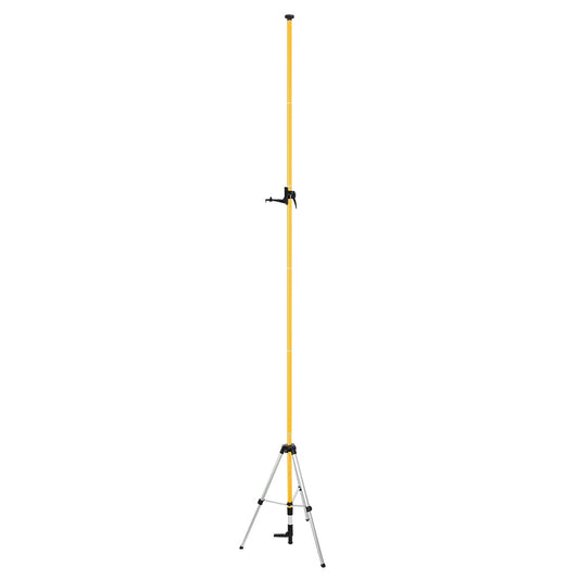 12 Ft./3.7M Professional Lasers Level Pole with Tripod, Adjustable Telescoping Pole for Leveling Tools, Multi-functional Fine-tuning Bracket with 1/4” and 5/8” Thread Adapters, Includes Carrying Bag