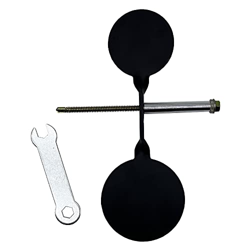 Double-Headed Steel Slingshot Target - 3mm Rotating Design