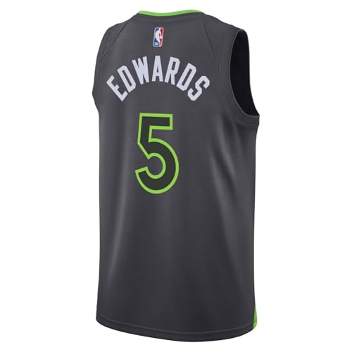 Youth NBA Anthony Edwards Timberwolves Gray Swingman Jersey 18-20, Statement Edition