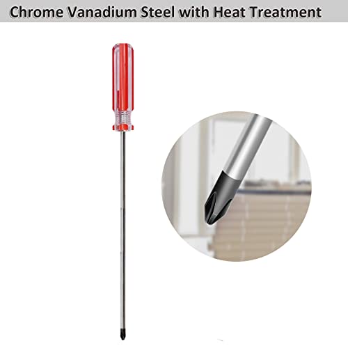 Phillips SKZIRI Extra Long PH1 Magnetic Tip Screwdriver - 10 Inch #1 Cross Head