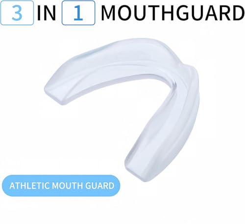 5 Pack Kids Mouth Guard - Clear Sports Mouthguards for Football, Hockey, MMA, Basketball