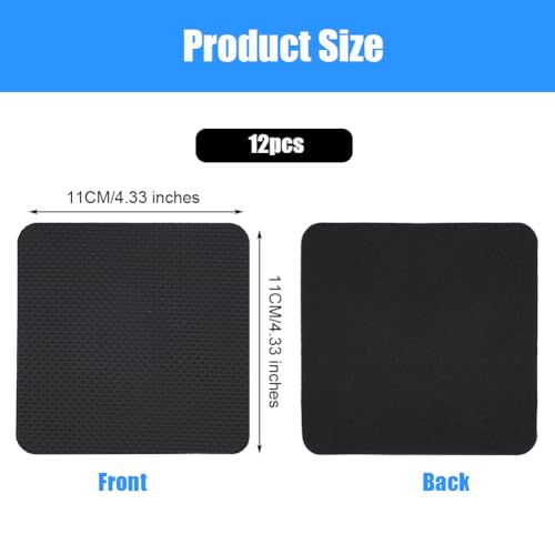 Adjustable Neoprene Grip Pads - 12 Pack for Weight Lifting