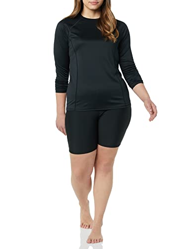 Women's Long Sleeve Rash Guard - X-Large / Washed Black