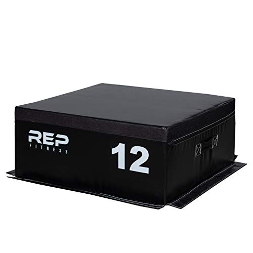 Adjustable Soft Foam Plyo Box Set - 12 Inch for Home Gym
