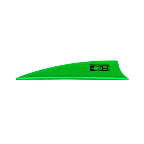 Bohning X3 Vane 3 Inch Neon Green Arrow Vanes for Hunting & 3D Archery – Pack of 36