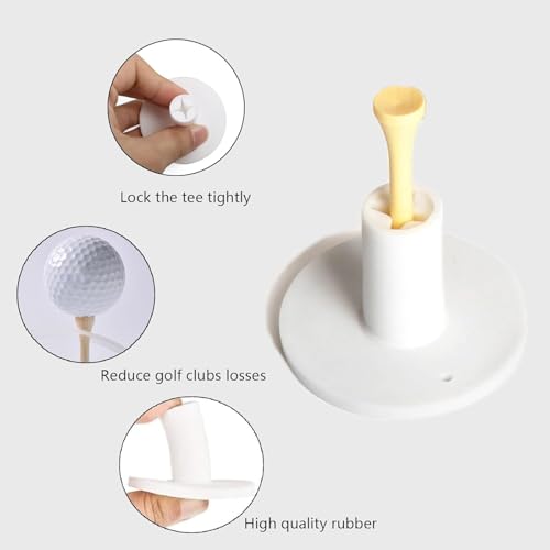 1.5 Inch Rubber Golf Tees Set for Indoor & Outdoor Practice