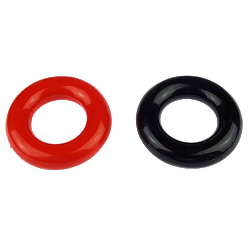 Golf Club Warm-Up Swing Weight Rings - 2 Pack, Black & Red