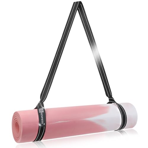 Yoga Mat Sling - Easy-Cinch Carrying Strap - Black