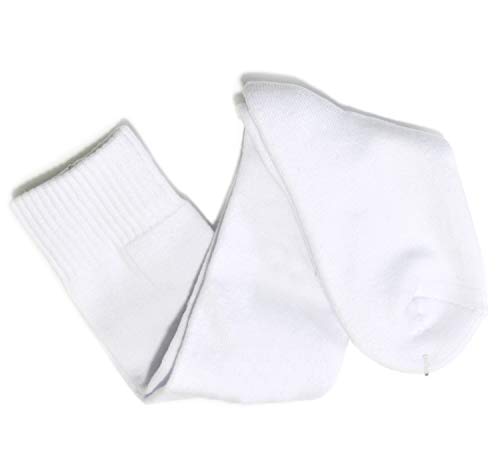 Fencing Socks - Cotton Protective Stockings for Epee, Sabre, Foil - X-Small, White