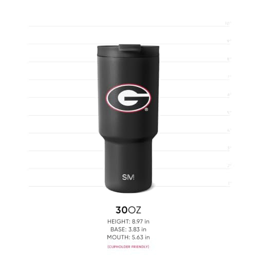 30oz Insulated Tumbler with Straw | Officially Licensed Collegiate Water Bottle | Perfect Gift for Football Fans