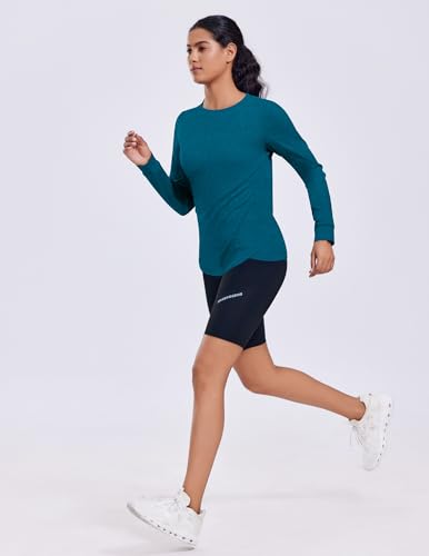 Lightweight Long Sleeve Workout Top for Women - XX-Large Green Jade