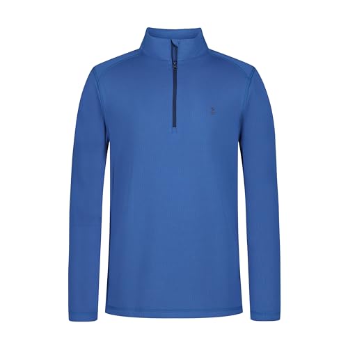 IZOD Boys' Lightweight Quarter Zip Pullover, 10-12 Bright Cobalt
