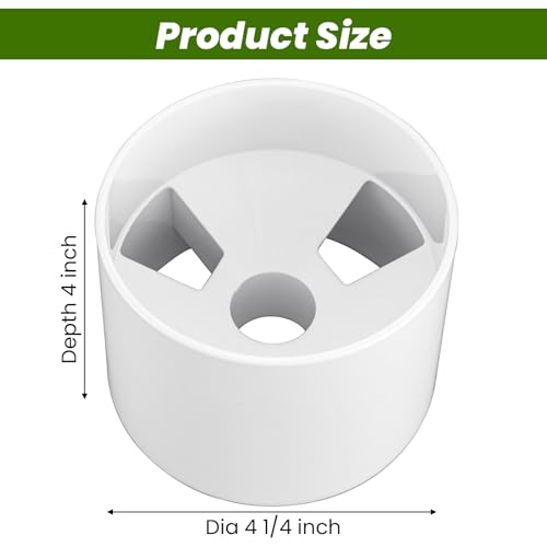 4 Pack Golf Hole Cups - Durable ABS Plastic Putting Green Cups, 4.25" Diameter