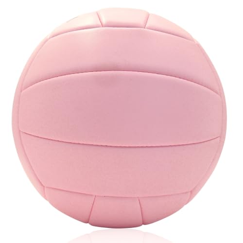 VerdeFlow Size 5 Pink Volleyball - Fade-Resistant & Leak-Proof Indoor/Outdoor Sports Ball