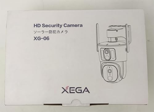Xega 4G LTE Security Camera【Dual Lens】 No Wi-Fi Solar Cellular Security Camera Wireless Outdoor Built-in SIM Card 1080P 360° View PIR Detection Color Night Vision Two-Way Audio IP66 Waterproof