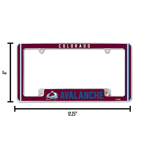 Colorado Avalanche Chrome License Plate Frame - 12" x 6"
