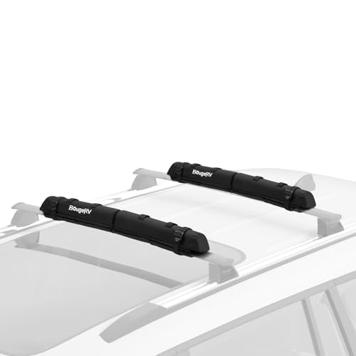 Soft Roof Rack Pads for Crossbars - Water-Resistant with Slide Buckle Fixation