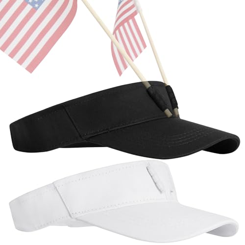 Patriotic Sun Visor Hat for Golf, Tennis, Cycling & Beach