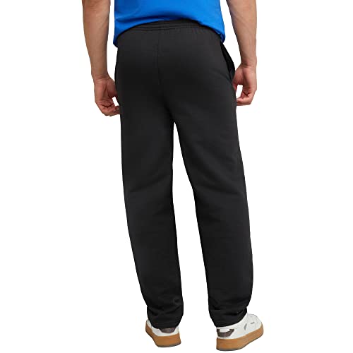 Men's EcoSmart Fleece Sweatpants with Pockets - Large Black