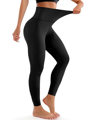 High Waisted Buttery Soft Yoga Leggings for Women - Full Length Athletic Pants