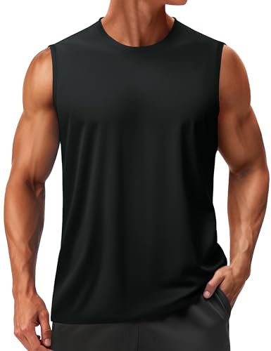 Men's Quick Dry Sleeveless Tank Top with UPF 50+ Sun Protection