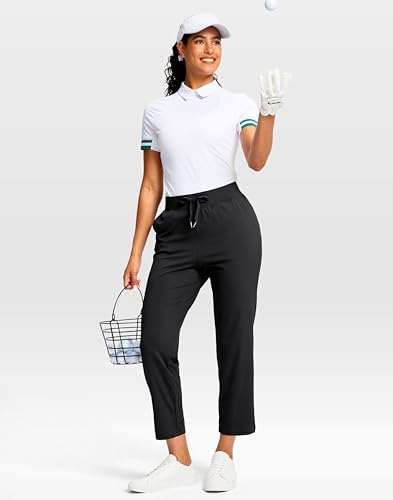 G Gradual Petite Ankle Pants 24-Inch Inseam Black with 2 Pockets