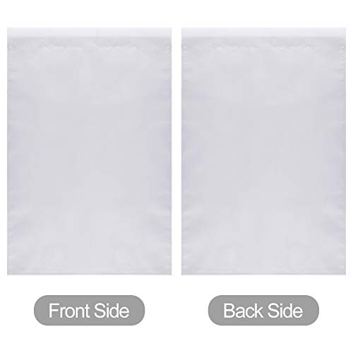 KUUQA 6-Pack Double Sided Garden Flags 11.6 x 17.5 Inch White DIY Yard Decor