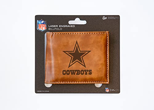 Laser Engraved NFL Billfold Wallet - Slim Design with Card Slots