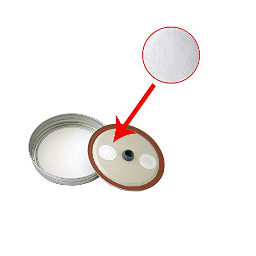 64pcs Synthetic Filter Paper Stickers for Mushroom Cultivation - 20mm