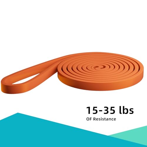 Natural Latex Pull Up Assist Resistance Band for Exercise - Orange