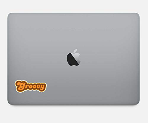 Groovy Retro Quote Vinyl Sticker - 2.5" Funny Decal for Laptop, Phone, Tablet