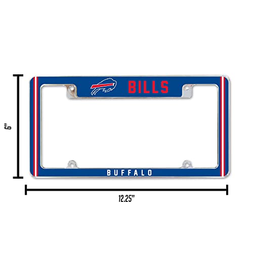 Buffalo Bills Chrome License Plate Frame - 12" x 6" Automotive Accessory