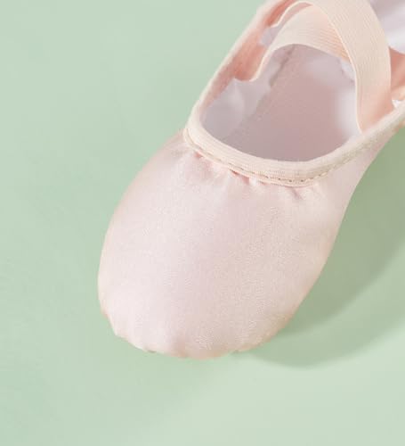 Ballet Split Sole Shoes for Girls - Toddler Pink Dance Slippers