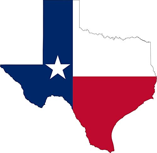 Texas Flag Vinyl Sticker - 3-Inch Lone Star State Decal for Car or Truck