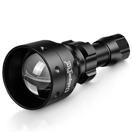 850nm IR Illuminator Flashlight with 50MM Zoom Lens for Night Vision, Waterproof, 3 Modes