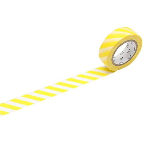 MT Masking Tape 1P Stripe Lemon Washi Masking Tape - Lemon