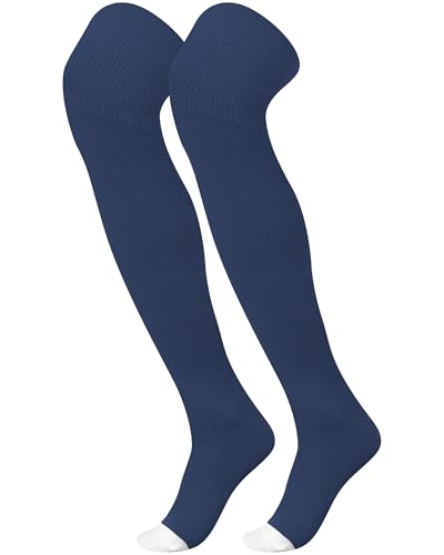High Football Socks - Medium Size - Blue and White