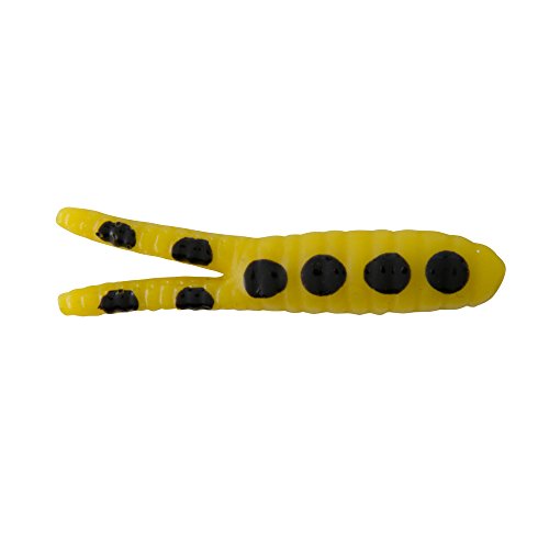 Beetle Spin Fishing Lure - 1-1/8-Inch Yellow with Black Spots