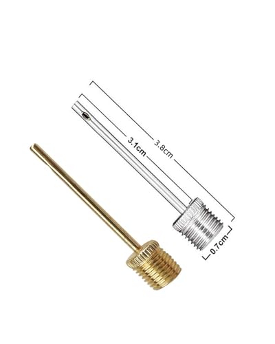 10-Piece Ball Pump Needle Set with Storage Case - Brass & Stainless Steel