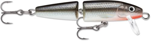 Jointed Minnow Lure - Silver - 2" Fishing Lure for Bass, Pike, Walleye