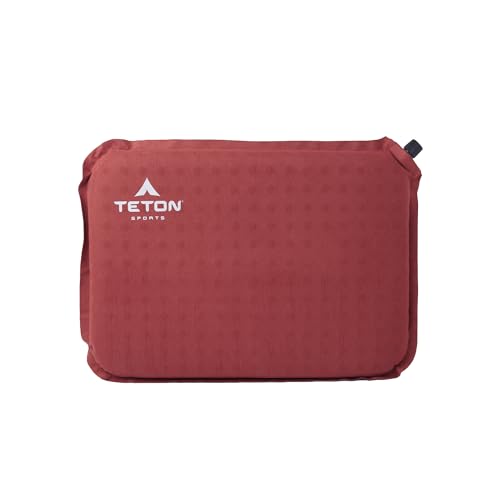Self-Inflating Camping Seat Cushion - Lightweight, Redwood