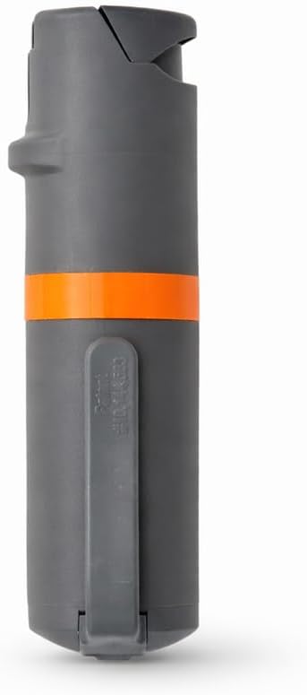 POM Pepper Spray - Maximum Strength OC Formula with UV Marking Dye | Compact Tactical Design, 0.5 fl oz