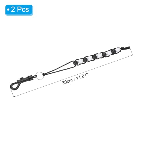 Golf Stroke Counter Beads with Clips - White & Black, 2 Pcs