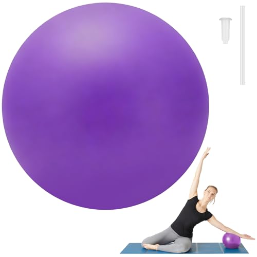 9-Inch Small Pilates Ball for Core Training & Yoga - Purple
