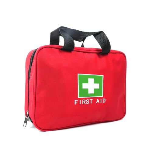 First Aid Bag - Empty Medical Storage Pouch for Travel - Zipper MHS
