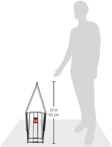 Wilson Tennis Ball Pick-Up Basket - Collect Up to 75 Balls Effortlessly | Unisex Adult Design