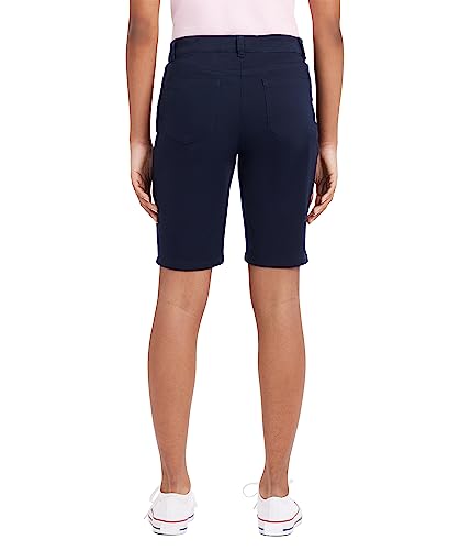 Juniors Uniform Bermuda Shorts - Skinny Style, Navy